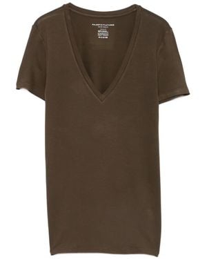 Majestic Filatures V-neck short-sleeve T-shirt - Braun