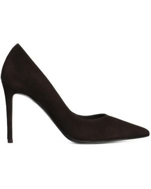 Chantal Pointed-Toe Suede Pumps - Black