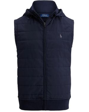 Polo Ralph Lauren Gilet Con Cappuccio - Blu