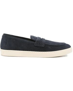 Canali Penny-Strap Loafers - Blue
