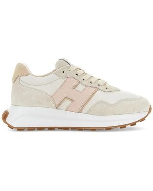 Hogan Colour Block Trainers - White