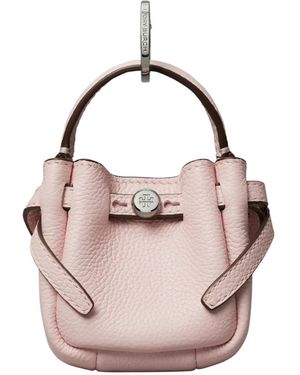 Tory Burch Romy Bucket Keyring - Rosa