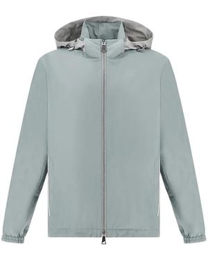 Paul & Shark Hooded Zip-Up Jacket - Blue