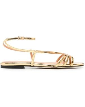 The Seller Strappy Metallic Sandals