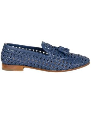 Fratelli Rossetti Woven Tassel Loafers - Blue