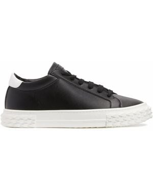 Giuseppe Zanotti Two-Tone Lace-Up Trainers - Black