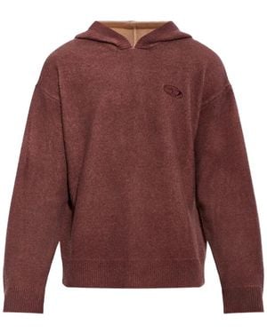 DIESEL Double-Dyed Hoodie - Red