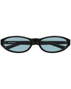 Balenciaga Neo Round-Frame Sunglasses - Black