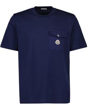 Moncler Cotton T-shirt - ブルー