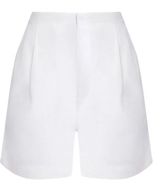 Osklen Shorts Aus Leinen - Weiß