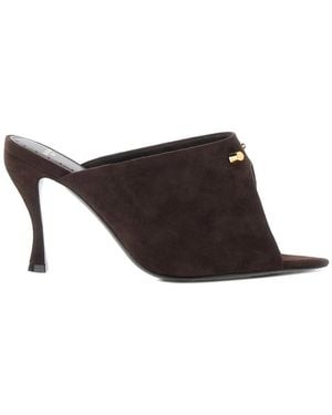 Balenciaga Midnight City Mules - Brown
