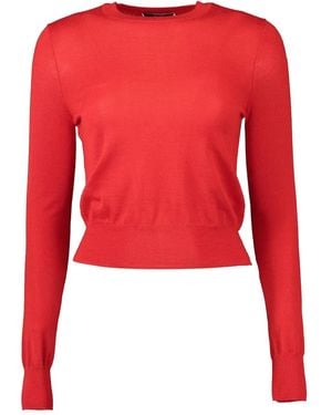 Adam Lippes Ava Fine-Knit Jumper - Red