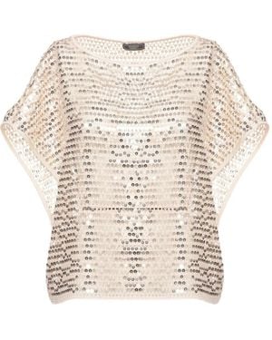 Peserico Aurea Blouse - Natural