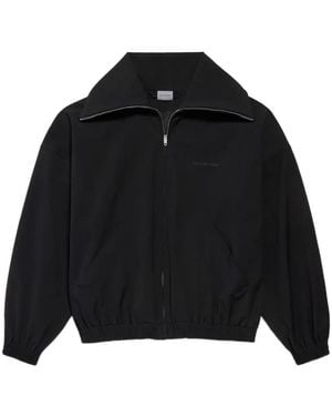 Balenciaga Zip-Up Jersey Jacket - Black