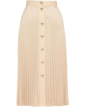 Nissa Midi-Plooirok - Naturel