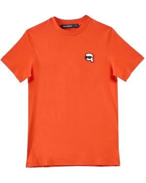 KARL LAGERFELD Karl Nft Patch T-Shirt - Orange