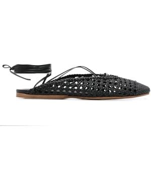 Forte Forte Hand Braided Sabot Shoes - White