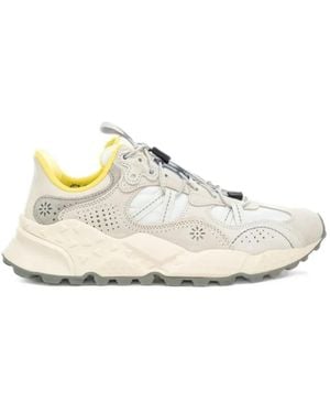 Flower Mountain Tiger Hill Low-Top Sneakers - White
