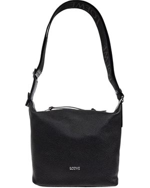 Loewe Small Cubi Shoulder Bag - Black