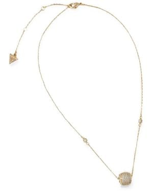Guess Essenza Crystal-Embellished Necklace - White