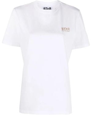 Golden Goose T-Shirt Mit Logo-Print - Weiß