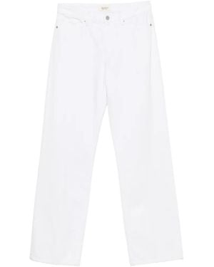 ViCOLO Logo-Patch Wide-Leg Jeans - White