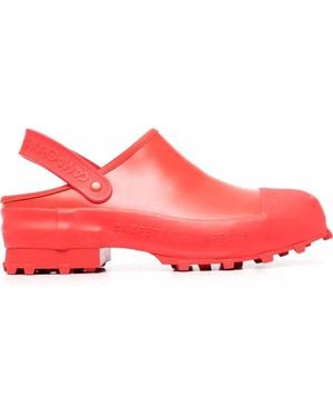 CAMPERLAB Traktori Leather Clogs - Red