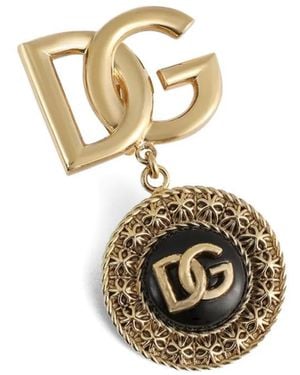 Dolce & Gabbana Dg Medallion Earrings - Metallic