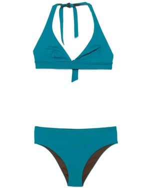 Fisico Bikini Mit Schleifenverschluss - Blau