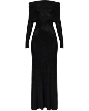 Balenciaga Off-Shoulder Dress - Black