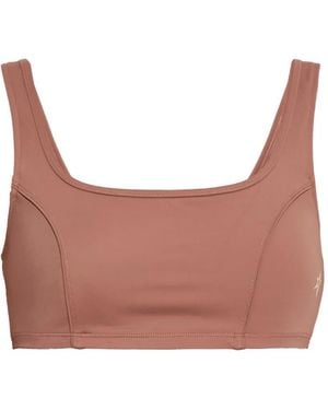 Perfect Moment Star-Motif Panelled Sports Bra - Brown