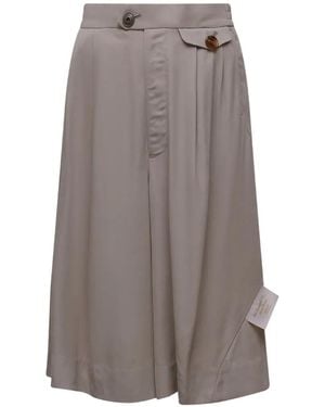 Undercover Pocket-Detail Cropped Trousers - Grey