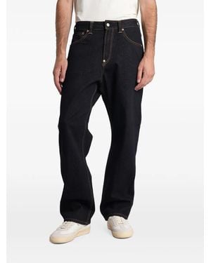 Evisu Seagull-Print Jeans - Black