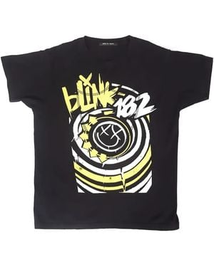 HTC Camiseta Blink 182 Lux Con Apliques Y Estampado Gráfico - Negro