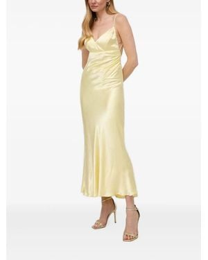 Bardot Satin Backless Dress - Metallic