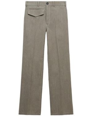 Marni Wool Pants With Pocket - Gray