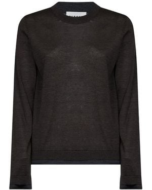 P.A.R.O.S.H. Fein Gestrickter Pullover - Schwarz
