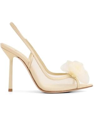 Le Silla Rose Slingback Sandals - White