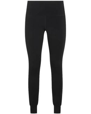 Anine Bing Logo-Print Leggings - Black