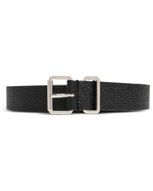 DSquared² Textured Buckle Belt - White