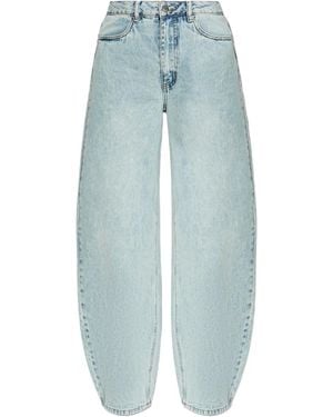 Gestuz Logo-Patch Jeans - Blue