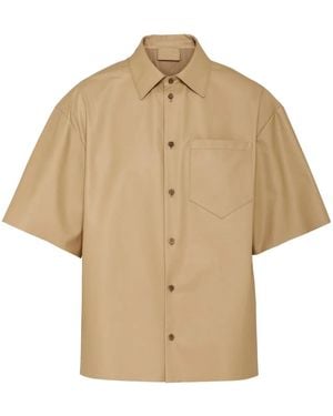 Prada Leather Shirt - Natural