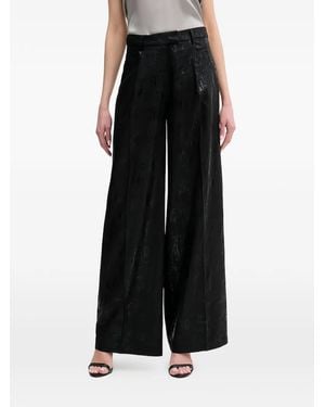 Silvian Heach Wide-Leg Trousers - Black