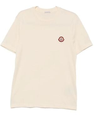 Moncler Logo-Patch Jersey T-Shirt - White