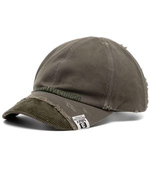 Maison Mihara Yasuhiro Corduroy Frayed Six-Panel Cap - Green