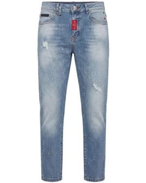 Philipp Plein New Tapered Fit Jeans Basic - Blue