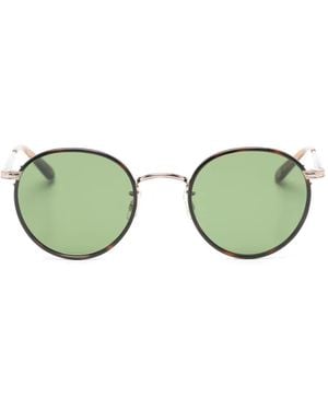 Garrett Leight Wilson Round-Frame Sunglasses - Green