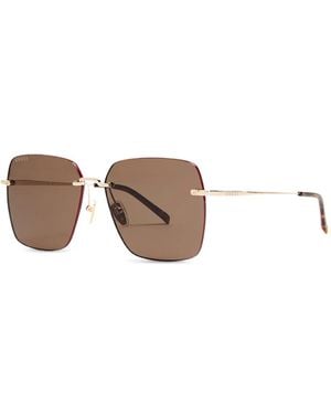 Gucci Square-Frame Sunglasses - Red