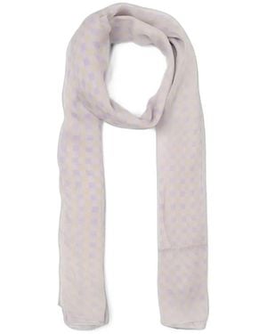 Ermanno Scervino Check-Pattern Scarf - White