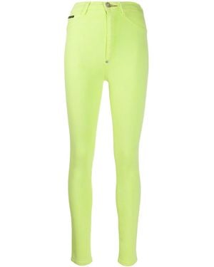 Philipp Plein Super High Waist Jeggings - Yellow